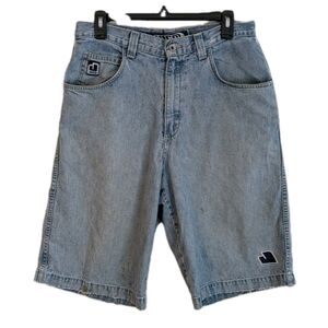 Vintage 90s JNCO Shorts Size 31 Men's Baggy Skater shorts Y2K Grunge Jorts Light